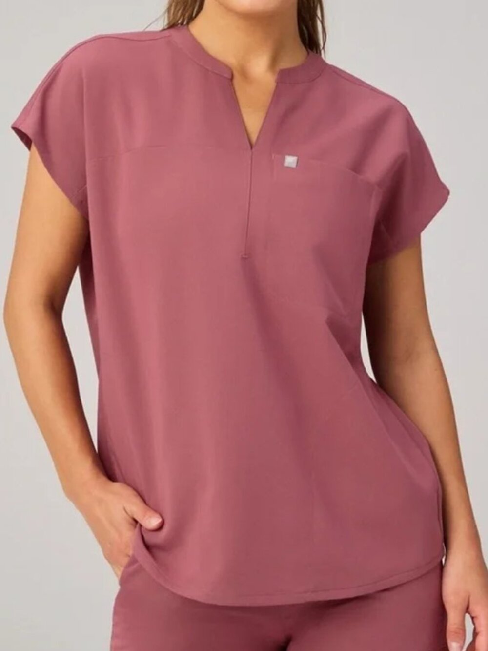 Evolve Oversized Scrub Top | PINK | M